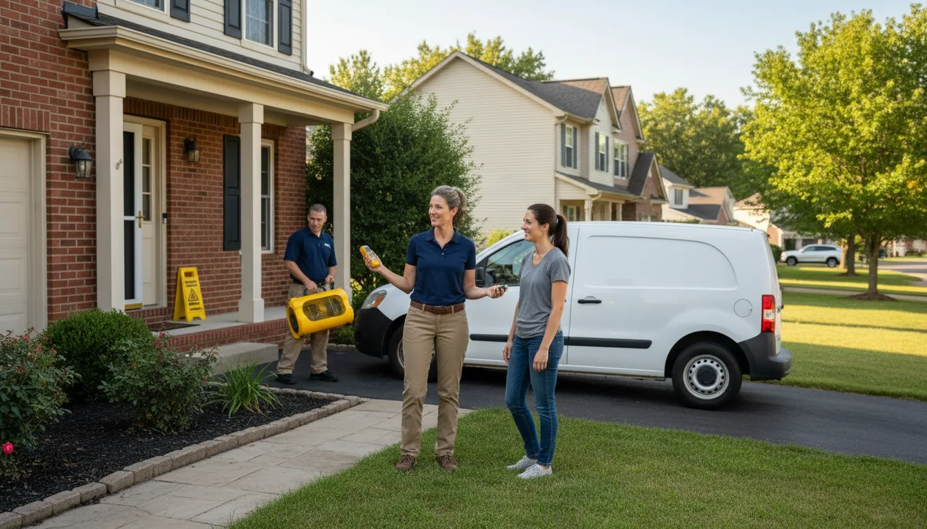 Water restoration image for Dehumidification And Cleanup Services in Falls Church, VA